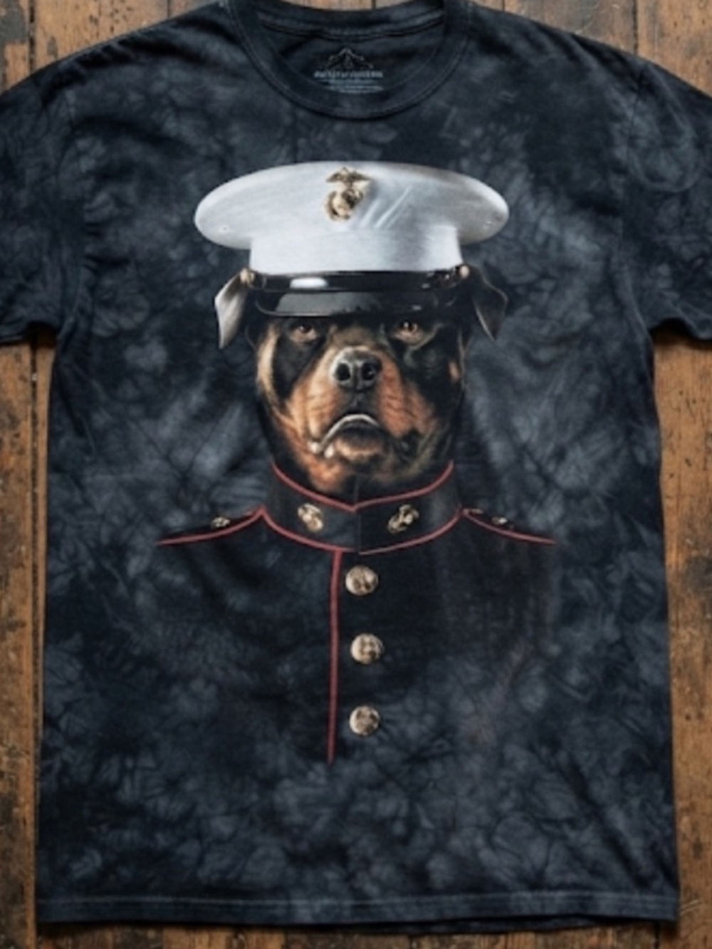 The Mountain US Marine Shirt Black